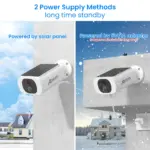 Kit de 2 caméra de sécurité extérieure solaire sans fil - Kf a c c bc ceb f e e ey - Mon Univers Tech