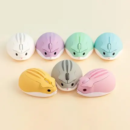 Mini souris ergonomique sans fil design hamster - Kf h ffb f b aad d c a a - Mon Univers Tech