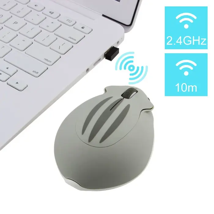 Mini souris ergonomique sans fil design hamster - Kf h e d eee b a daf b l - Mon Univers Tech