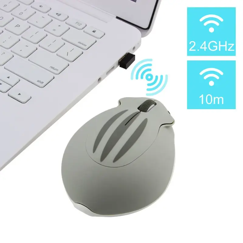 Mini souris ergonomique sans fil design hamster - Kf h e d eee b a daf b l - Mon Univers Tech