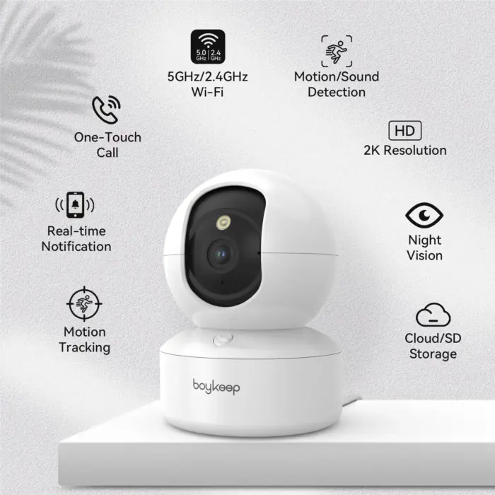 Caméra de surveillance intérieure 2K pour chien WiFi 5G/360 GHz - Kf s ededac a f a c b babt - Mon Univers Tech