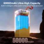 Batterie externe grande capacité 60000mAh avec charge rapide 20W - Kf s a bac cda d ec fb c f - Mon Univers Tech
