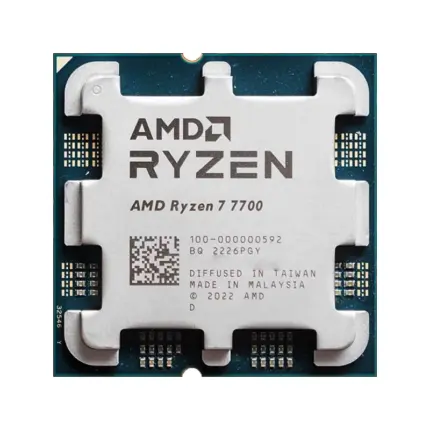 AMD Ryzen 7 7700, 5.3GHz, 8 cœurs, 16 threads (socket AM5) - Kf s ccc f f c f f b f - Mon Univers Tech