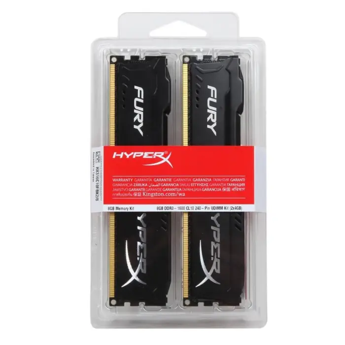 Kit de barrette de mémoire vive HyperX Fury DDR3 - Kf s e e b d bc c dg - Mon Univers Tech