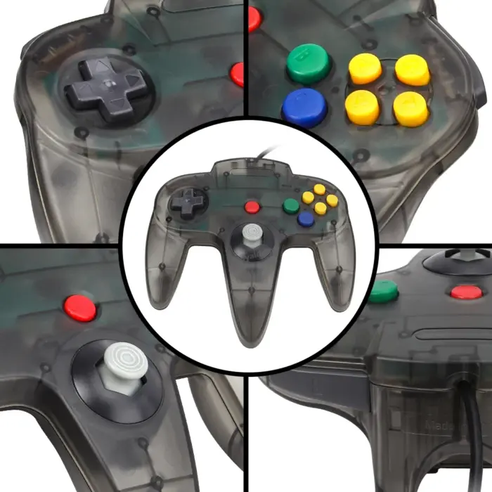 Manette de jeu filaire transparente pour console Nintendo 64, - Kf s bd c b b af dd b b v - Mon Univers Tech