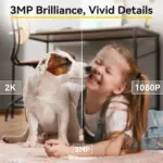 Caméra de surveillance intérieure 2K pour chien WiFi 5G/360 GHz - Kf s a b c ed f e w - Mon Univers Tech