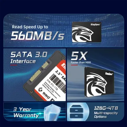 Disque dur interne SSD, 2.5 pouces - KingSpec - Kf s e cd c f c a ded b - Mon Univers Tech