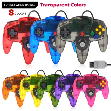 Manette de jeu filaire transparente pour console Nintendo 64, - Kf s d ddb f b f d f ae e eecd - Mon Univers Tech