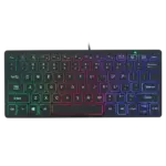 Mini clavier filaire fin avec LED RGB - Kf s e d c e b d f be cs - Mon Univers Tech