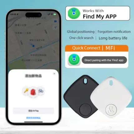 Mini dispositif de suivi GPS compatible Apple - Kf s ce c eb f e fc ac - Mon Univers Tech