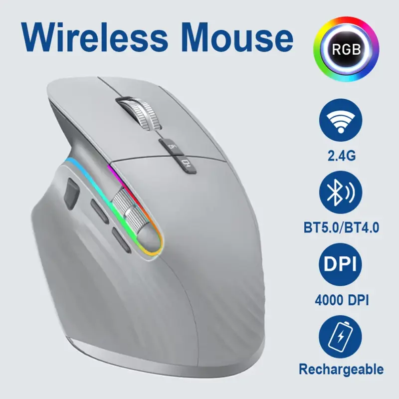 Souris optique portable bluetooth multi-appareils - Kf s e cc a ac fa d e - Mon Univers Tech