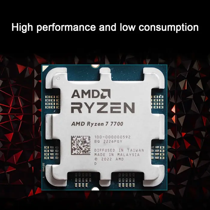 AMD Ryzen 7 7700, 5.3GHz, 8 cœurs, 16 threads (socket AM5) - Kf s dbd b e a bef c - Mon Univers Tech
