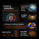 SSD M.2 NVMe  PCIe Gen 3 - KOOTION - Kf s fcd a dea c bddbe fd - Mon Univers Tech