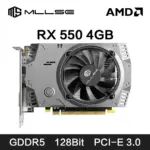 Carte Graphique AMD RX 550 4GB  GDDR5 128Bit DVI HDMI DP PCI-E 3.0 - MLLSE - Kf s b dea ddb c f bb d d d aa - Mon Univers Tech