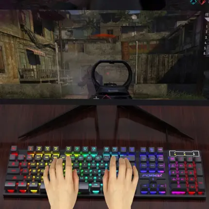 Souris filaire gaming avec LED RGB - Kf s dc e e f e c d i - Mon Univers Tech