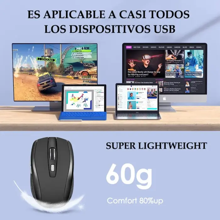 Souris optique sans fil 2.4G à DPI réglable - Kf s cb f ca a adfa d o - Mon Univers Tech