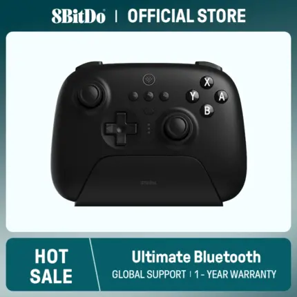 Manette de jeux bluetooth avec base de charge - 8BitDo (pour Nintendo Switch, PC, Windows 10, 11, Steam Deck) - Kf s e f f e ed d fb b - Mon Univers Tech