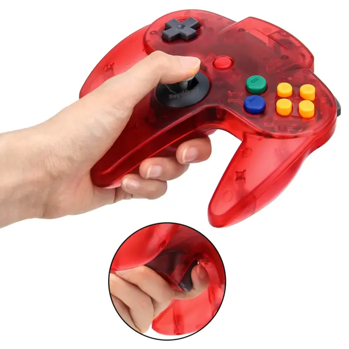 Manette de jeu filaire transparente pour console Nintendo 64, - Kf s d bc b a a fde a r - Mon Univers Tech