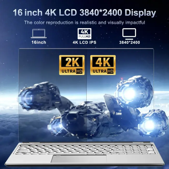 Ultrabook 16 ", 4K 120Hz, Windows 11 Pro - Kf s af fd c f d aa m - Mon Univers Tech