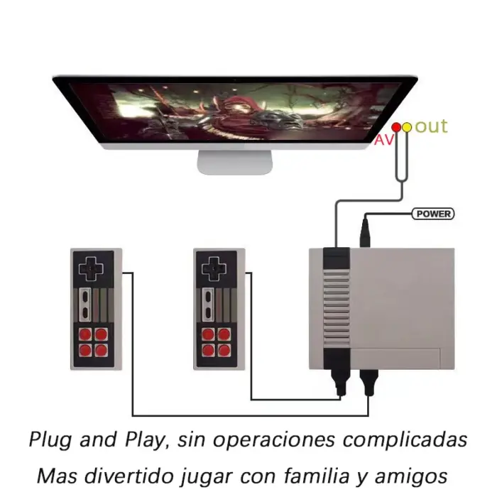 Consoles de jeux vidéo rétro (avec +600 mini-jeux) - Kf s f e fe c e f e f fc g - Mon Univers Tech