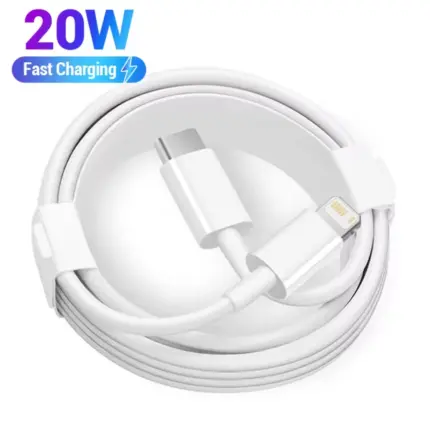 Câble USB Type-C vers Lightning avec recharge rapide 20W pour Apple iPhone 14, 13, 12, 11 Pro Max - Kf s e b af e d f aca d k - Mon Univers Tech