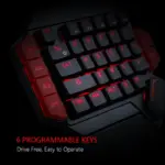 Clavier de jeu ergonomique à une main avec 35 touches et rétroéclairage RVB - Kf s c d f a bd b df cef eh - Mon Univers Tech