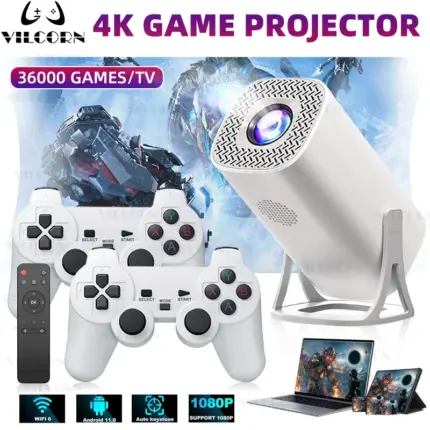 Projecteur de jeux-vidéos 4K+  avec émulateurs - Kf s bfb d e d e eebdad a s - Mon Univers Tech