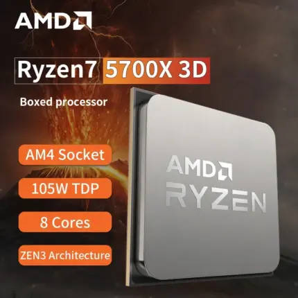 AMD Ryzen 7 5700X 3D, 8 cœurs, 4.1 GHz (socket AM4) - Kf s b b f d d e e d e ca y - Mon Univers Tech