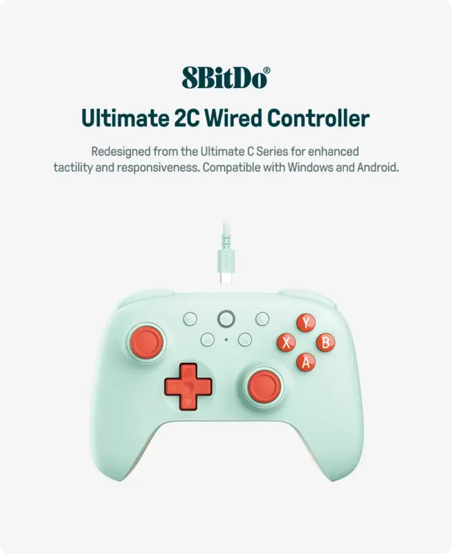 Manette de jeu filaire Ultimate - 8BitDo - Kf s c c b a f ca d ee ec q - Mon Univers Tech