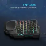 Clavier de jeu ergonomique à une main avec 35 touches et rétroéclairage RVB - Kf s f b b d acea fe cebced a - Mon Univers Tech