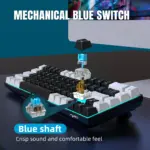 Clavier mécanique ergonomique RVB LED 68 % - Kf s d c f d dd f f a d d - Mon Univers Tech
