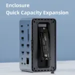 Station d'accueil USB C avec double HDMI, boîtier SSD M.2, Ethernet 100W PD (pour ordinateur portable Macbook Pro) - Kf s f ce d e a c cc j - Mon Univers Tech