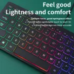 Mini clavier filaire fin avec LED RGB - Kf s d f d a e edeb ce - Mon Univers Tech