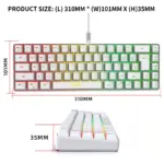 Mini clavier de jeu filaire RVB K68, 19 touches - Kf s fc e e f f a cc a f cm - Mon Univers Tech