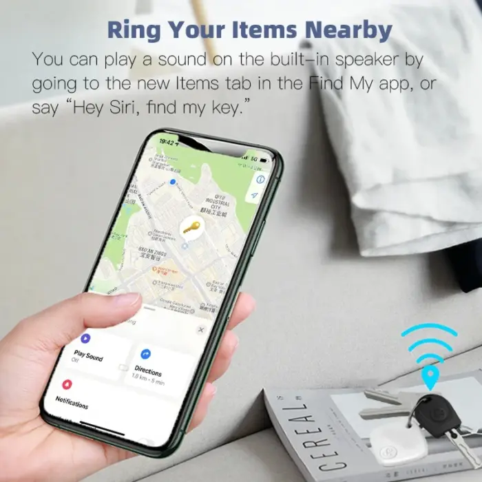 Mini dispositif de suivi GPS compatible Apple - Kf sa faba d c fdb b e i - Mon Univers Tech