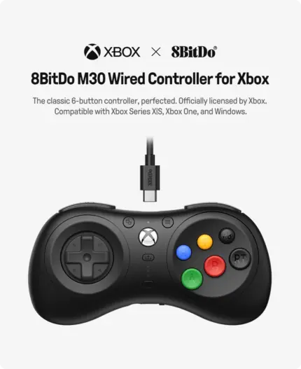 Manette filaire M30 8BitDo(pour Xbox Series X, S, Xbox One et Windows) - Kf sa a e fa bca ffb a a d - Mon Univers Tech