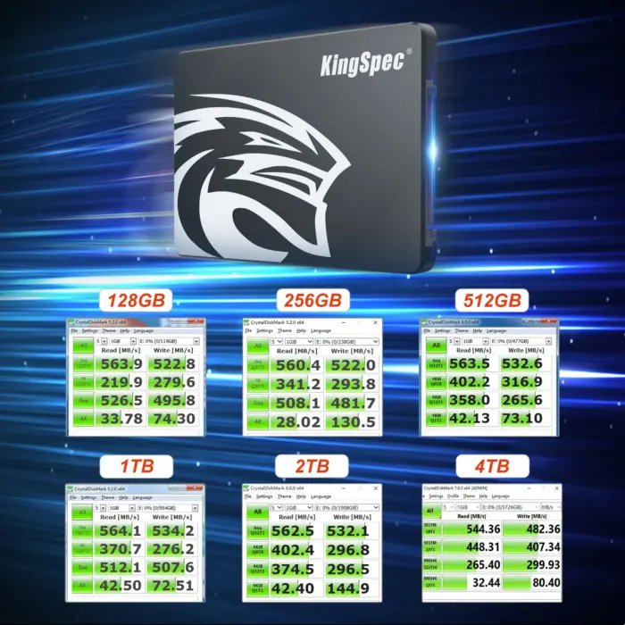 Disque dur interne SSD, 2.5 pouces - KingSpec - Kf saa c fd b a f ab n - Mon Univers Tech