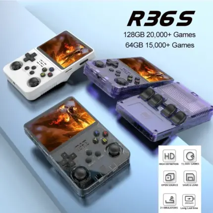 Console de jeu rétro portable (avec 128 Go de jeux intégrés) - Kf sae f cf f afe e e c c p - Mon Univers Tech