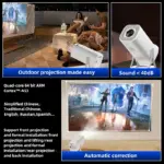 Projecteur de jeux-vidéos 4K+  avec émulateurs - Kf sba bcd cc f a ad c c w - Mon Univers Tech