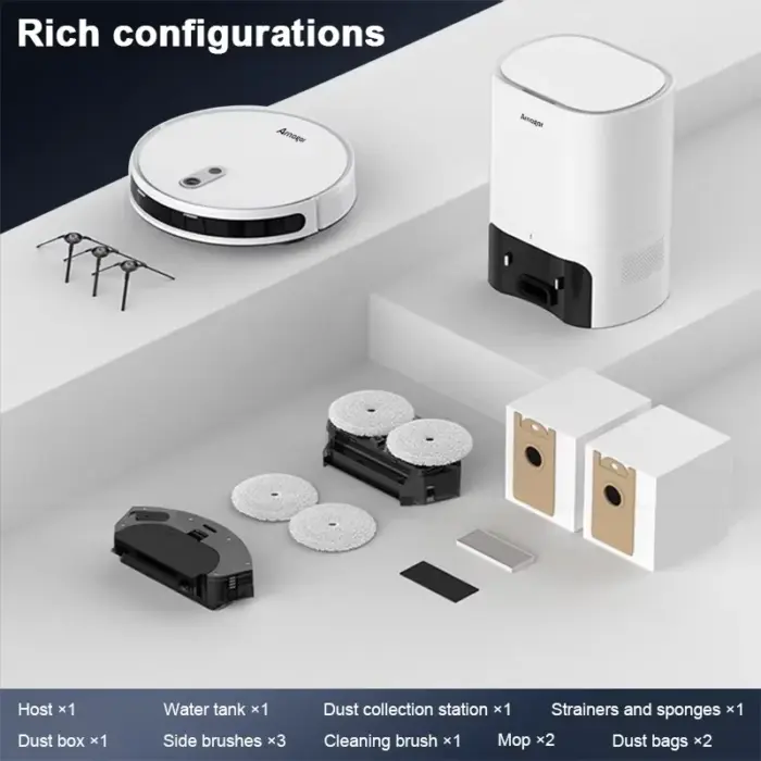 Aspirateur robot S10 avec collecteur de poussière - Arnagar - Kf sc c e c cb e ce - Mon Univers Tech