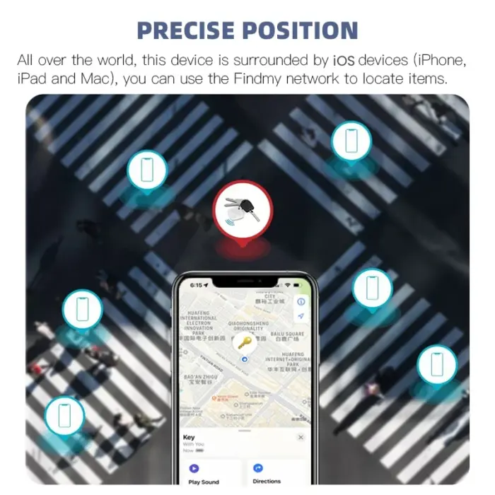 Mini dispositif de suivi GPS compatible Apple - Kf sc b efc de c b a a l - Mon Univers Tech
