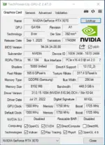 Carte graphique NVIDIA RTX 3070, 8 Go  GDDR6  (avec éclairage RGB) - Kf sc fc d eaf fdebe ae e f - Mon Univers Tech