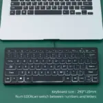 Mini clavier filaire fin avec LED RGB - Kf sca ea b cfe e abc bb c b - Mon Univers Tech