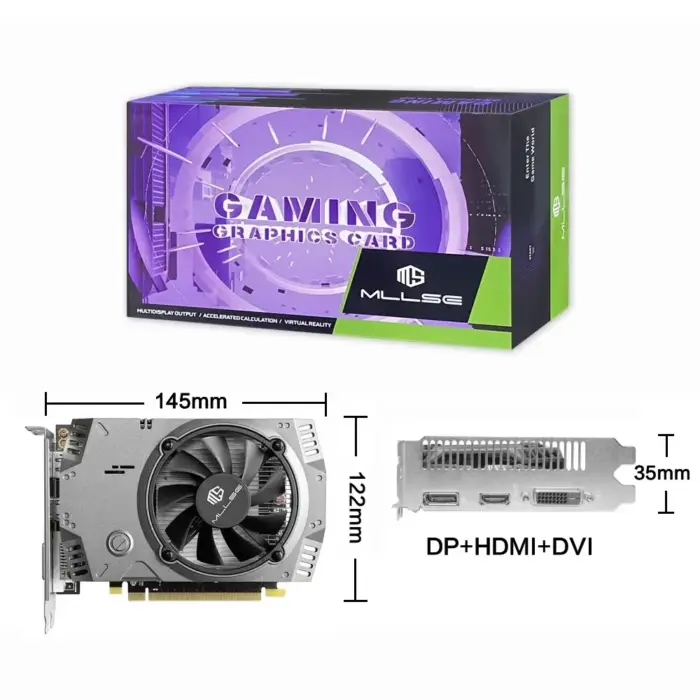 Carte Graphique AMD RX 550 4GB  GDDR5 128Bit DVI HDMI DP PCI-E 3.0 - MLLSE - Kf sce f c c d d f bed do - Mon Univers Tech