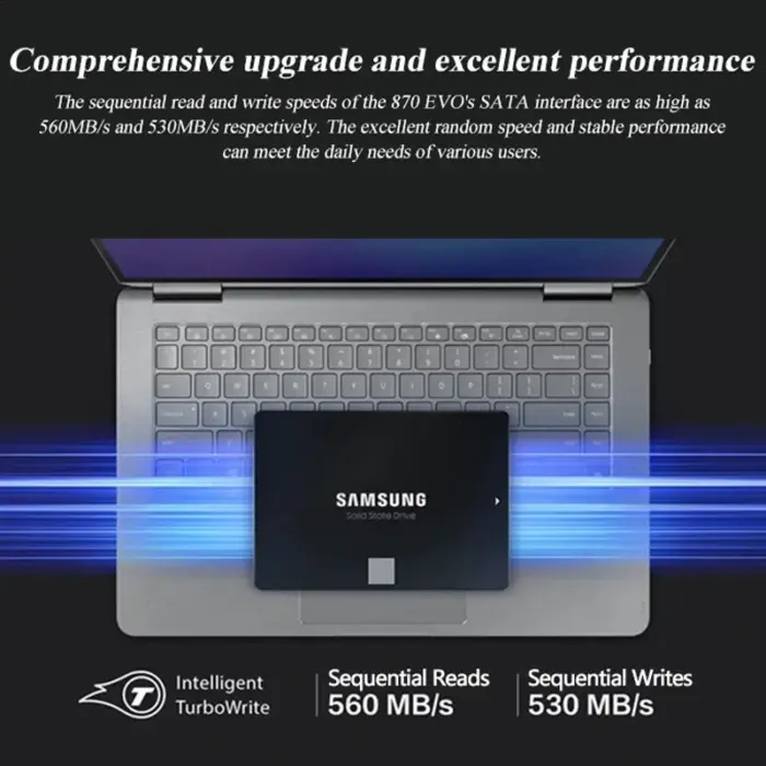 SSD interne SAMSUNG 870 EVO SATA3 de 2.5 pouces - Kf sda f fe d c d db bdy - Mon Univers Tech