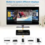 Commutateur HDMI 4K avec télécommane - Kf sdc f c c a b c b e c b - Mon Univers Tech
