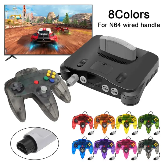 Manette de jeu filaire transparente pour console Nintendo 64, - Kf se caa f bd e e b r - Mon Univers Tech