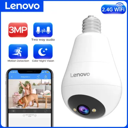 Caméra de sécurité sans fil goulot E27 - Lenovo - Kf sf b f f fae c ded q - Mon Univers Tech