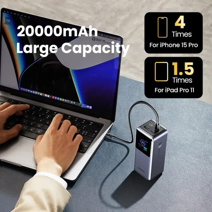 Banque d'alimentation pour ordinateur portable (200 W, 20000 mAh) - Kf sfd ccc c c e b adb c a e c b p - Mon Univers Tech