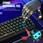 Mini clavier de jeu filaire RVB K68, 19 touches - Kf sfd d bf e e eed g - Mon Univers Tech